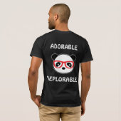bedauernswerter Panda-Bär - Adorable deklorable Le T-Shirt (Schwarz voll)