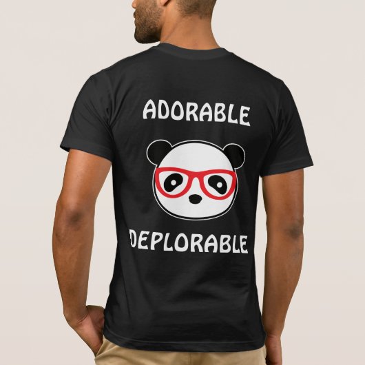 bedauernswerter Panda-Bär - Adorable deklorable Le T-Shirt (Rückseite)