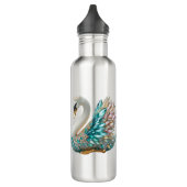 Bedazzled Diamond Swan Gold Crystal Bling Edelstahlflasche (Links)