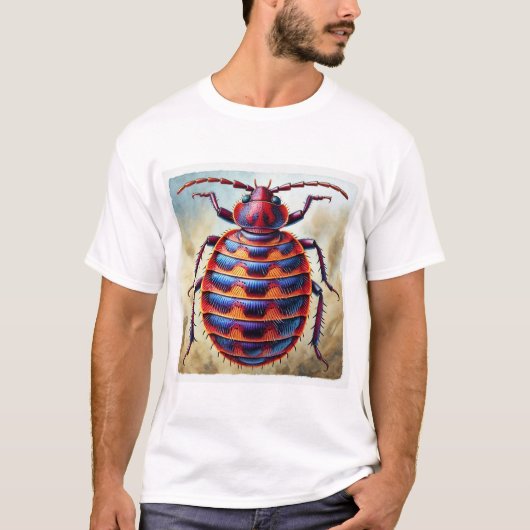 Bedbug dorsal view 170724IREF226 - Watercolor T-Shirt (Vorderseite)