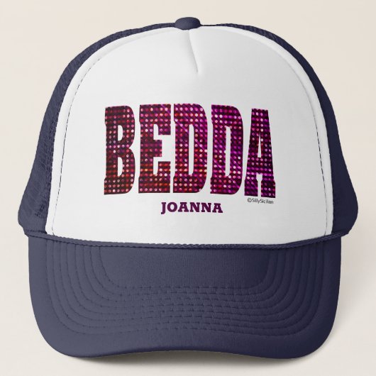 Bedda Personalisierte Imitate Bling Trucker Hat Truckerkappe (Vorderseite)