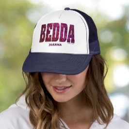 Bedda Personalisierte Imitate Bling Trucker Hat Truckerkappe