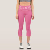 BEDDA Pink) Capri Leggings (Vorderseite)