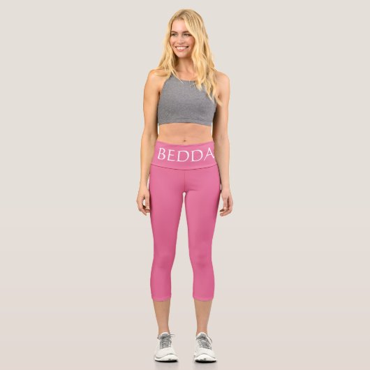 BEDDA Pink) Capri Leggings (Vorderseite)