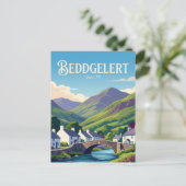 Beddgelert Wales Postkarte (Stehend Vorderseite)