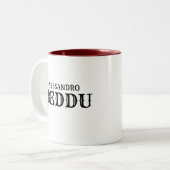 Beddu Bello Sicilian/Italian Handsome Typ Foto Zweifarbige Tasse (Vorderseite Links)