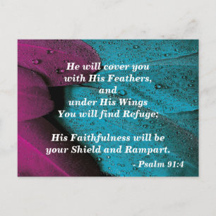 Bedecke mich mit deinen Federn Postkarte