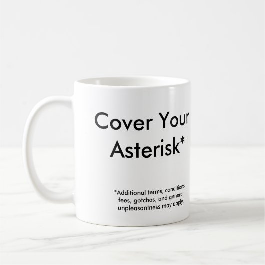 Bedecken Sie Ihr Asterisk* Kaffeetasse (Links)