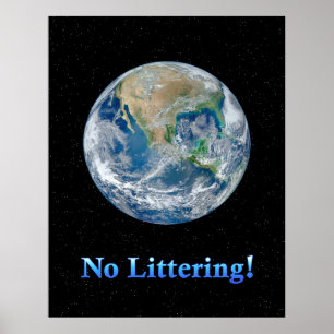 Bedecken Sie keinen Abfall - Resizeable Plakat mit
