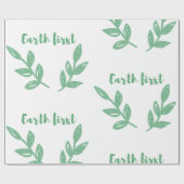 Bedecken Sie zuerst/ökologisch mit Erde, stellen Geschenkpapier (Flach)