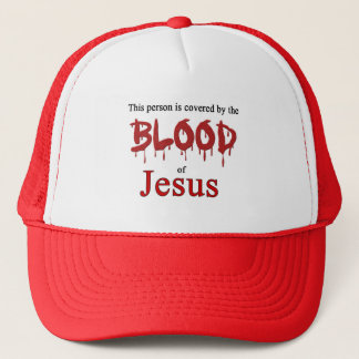 Bedeckt durch das Blut von Jesus Truckerkappe