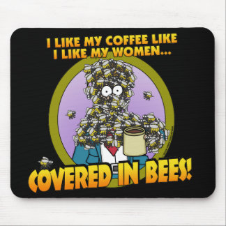 Bedeckt in den Bienen Mousepad 1