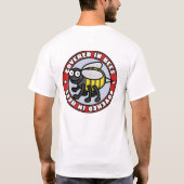 Bedeckt in Shirt 3 der Bienen-2 (Rückseite)