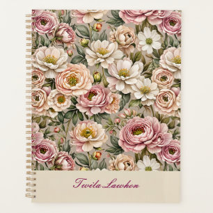 Bedeckt mit alten Rose Planer