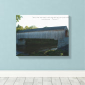 Bedeckte Brücke auf Leinwand (Insitu (Holzboden))