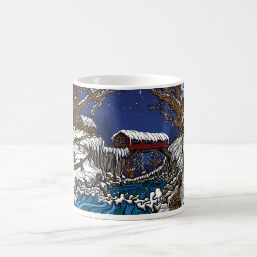 Bedeckte Brücken-Kaffee-Tasse Kaffeetasse (Mittel)