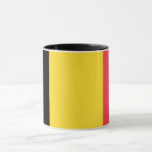 Bedeckte Keramik mit der belgischen Flagge Tasse (Zentrum)