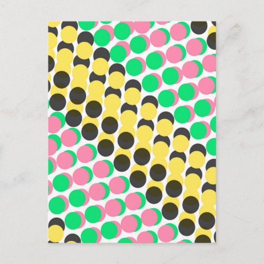 Bedeckte Punkte Postkarte (Vorderseite)