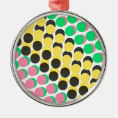 Bedeckte Punkte Silbernes Ornament (Vorne)