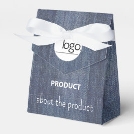 BEDENIM BLUE LOGO BUSINESS PROMOTIONAL PACKAGEMENT GESCHENKSCHACHTEL