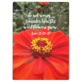 Bedenken Sie nicht die Christliche Bibel der wilde Klemmbrett (Rückseite)