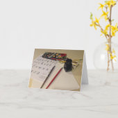 Bedenkliche Kunsthistorkarte Karte (Gelbe Blume)