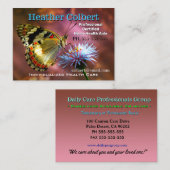 Bedenklicher Butterfly Trusting Betreuer Visitenkarte (Vorne/Hinten)
