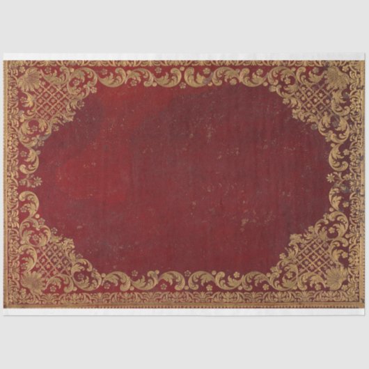 Bedenkliches Red Book Cover Decoupage Seidenpapier (Vorderseite)