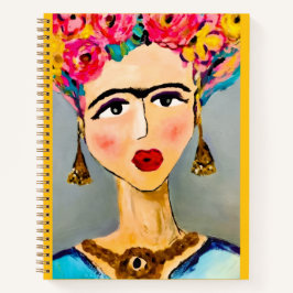 Bedeutbares Frida-Kahlo-Notizbuch Notizblock