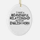 Bedeutende Beziehung Englisch Horn Keramik Ornament (Rechts)