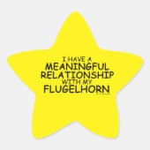 Bedeutende Beziehung Flugelhorn Star Sticker (Vorderseite)