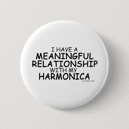 Bedeutende Beziehung Harmonica Button (Vorderseite)