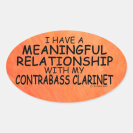 Bedeutende Beziehung Kontrabass Klarinette Oval S Ovaler Aufkleber