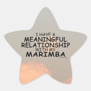 Bedeutende Beziehung Marimba Star Sticker