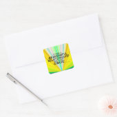 Bedeutende Beziehung Oboe Square Sticker (Umschlag)