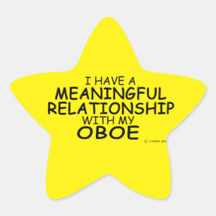 Bedeutende Beziehung Oboe Star Sticker
