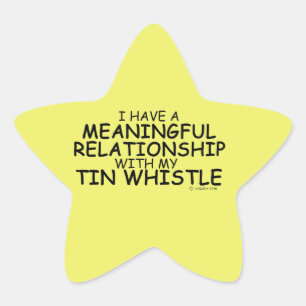 Bedeutende Beziehung Tin Whistle Star Sticker