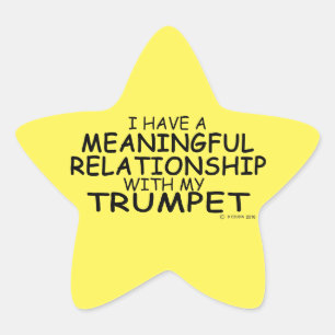 Bedeutende Beziehung Trumpet Star Sticker
