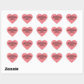 Bedeutende Beziehung Viola Heart Sticker (Blatt)
