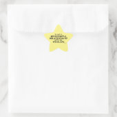 Bedeutende Beziehung Violin Star Sticker (Tasche)