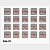 Bedeutende Beziehung Xylophone Square Sticker (Blatt)