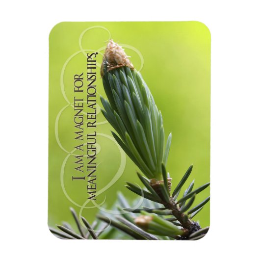 "Bedeutende Beziehungen" Motivation Affirmation Magnet (Vertikal)