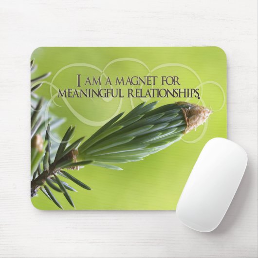 "Bedeutende Beziehungen" Motivation Affirmation Mousepad (Mit Mouse)