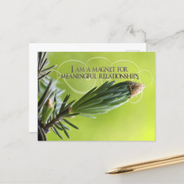 "Bedeutende Beziehungen" Motivation Affirmation Postkarte