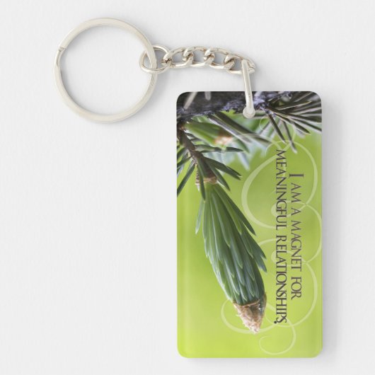 "Bedeutende Beziehungen" Motivation Affirmation Schlüsselanhänger (Vorderseite)