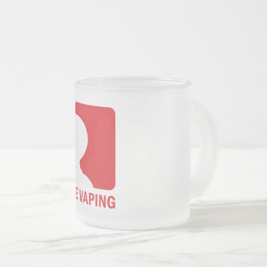 Bedeutende Liga Vaping Logo Vaper mattierte Tasse (VorderseiteRechts)