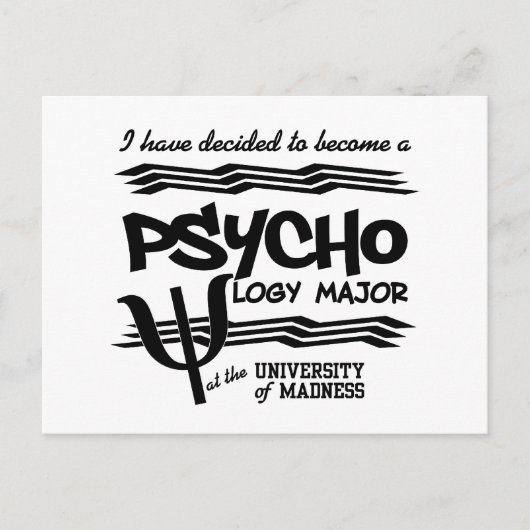 Bedeutende Postkarte der Psychologie - lustige (Vorderseite)