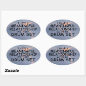 Bedeutende Relationship-Trommelkassette Set Oval S Ovaler Aufkleber (Blatt)