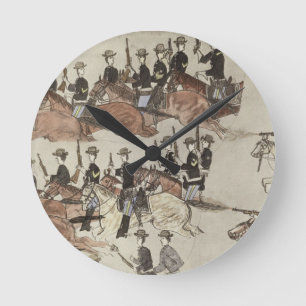 Bedeutenden Rückzug Marcus Renos vor dem indische Runde Wanduhr