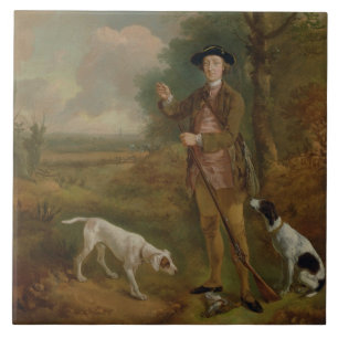 Bedeutender John Dade (1726-1811) von Tannington, Fliese